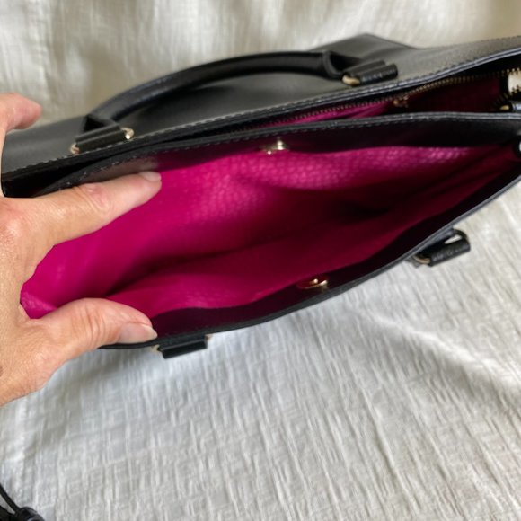 Kate Spade Durham Wellesley Black Leather Crossbody Bag - Picture 8 of 11